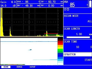 DAC الرقمي المحمول ، AVG Curves للكشف عن الخلل بالموجات فوق الصوتية / UT Flaw Detector FD350USM60