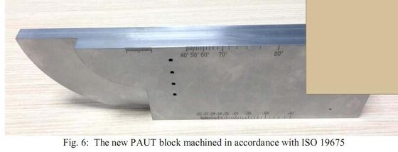 25mm كابل الموجات فوق الصوتية أوليمبوس Flaw Detector V1 Block Calibration