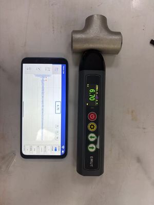 A scan B scan EMAT Air Coupling مقياس سمك الموجات فوق الصوتية مع سطح درجة حرارة عالية