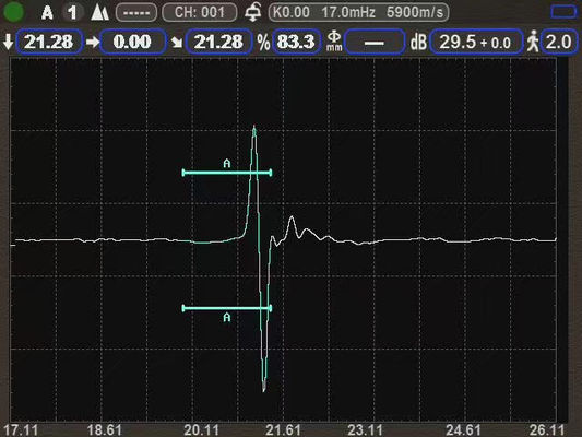 IP67 مقياس سمك الموجات فوق الصوتية 0.001mm دقة عالية B مسح نطاق كبير 15000 مم